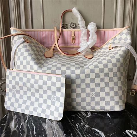 lv neverfull damier azur reviews|louis vuitton damier azur collection.